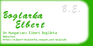 boglarka elbert business card