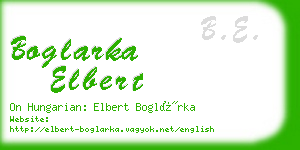 boglarka elbert business card